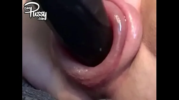 Crazy solo vid of a kinky chick with big swollen pussy