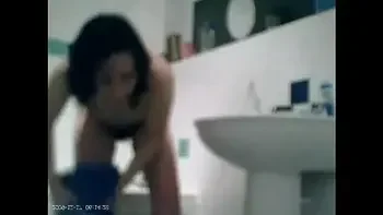 Bathroom Spy A Young Hairy Pussy