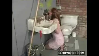 A large penis sucked off by woman