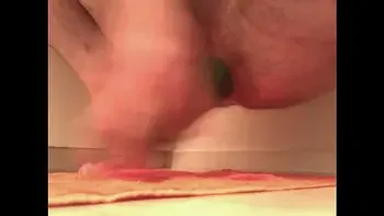 Cucumber in my ass 2