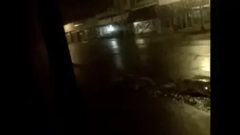 hangin out nude in a store front on main street