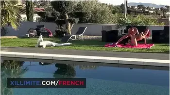 Sex Around The Pool In A Swinger House
