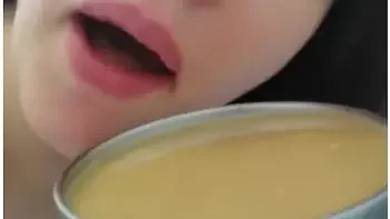 Nudist Crazy White Girl Only Fans Cam Slut Drinks Morning Coffee Lunatic