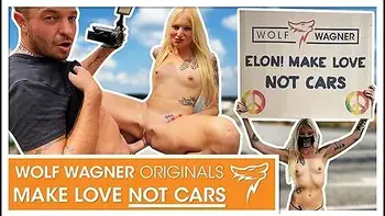 Tesla Protest! Kitty Blair Nude In Public W/ Message For Elon! + Public Fuck