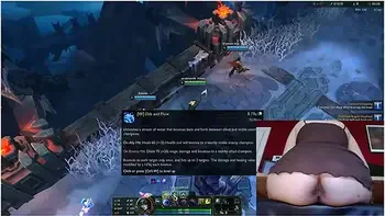 I Show My Stretched Butthole While I Play League Of Legends #17 Luna With Gamer Girl And Deutsche Amateure