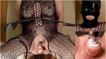 I Had To Tie Her To A Chair And Fuck With Sex Machine While Edging Her Clit - Bdsm Fucking Machine