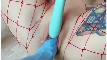 Getting Pounded And Cumming Hard And Sticky With A Fuck Machine And Alien Cock