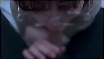 A Girl With Neat Glasses Gets Ejaculated In The Mouth