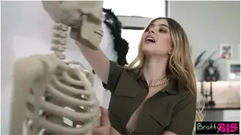 Molly Little & Mia Kay Cant Resist Stepbros Candy Corn Dick