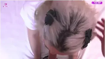 Stepsister With Milk Let Herself Be Fucked While Licking Own Pussy