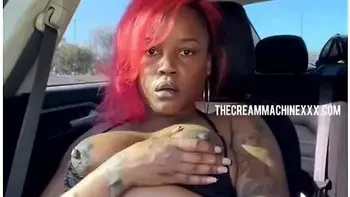 The Cream Machine In Getting Slutty In The Car While Strangers Drive By! - Macaroni Pussy & Sexy Faces