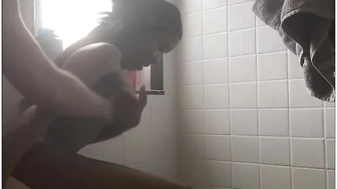 Petite Ebony Takes Massive Cumshot In Shower With Slim Thick Ebony