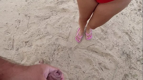One of the best blowjob and fuck from my life, this girl makes me feel in heaven on this public beach