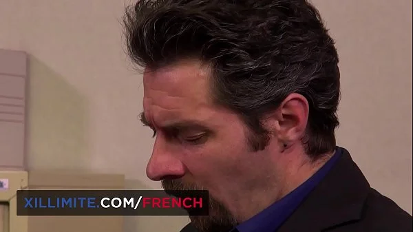 French mature anal fucked in the office