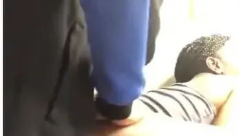 Tattooed Teen - Big Black Dick Tearing Her Ass Up On The Sink