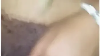 Latina Ebony With Blonde Hair And Pretty Pusy Plays With A Dildo On Bed And Gets Her Pussy So Wet