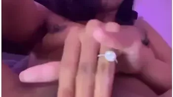 Petite Ebony Finger Fucking My Pussy Until I Cum Throbbing Pussy