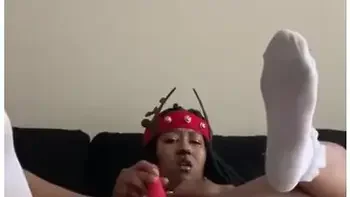 Santas Slutty Reindeer Squirts On The Couch