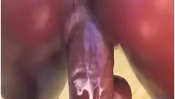 Meghan Wood Riding Dick Ebony Creamy Pussy Oiled Fat Ass Twerk