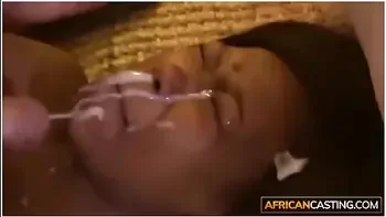 Crazy Ebony FACIAL CUMSHOT COMPILATION After Casting
