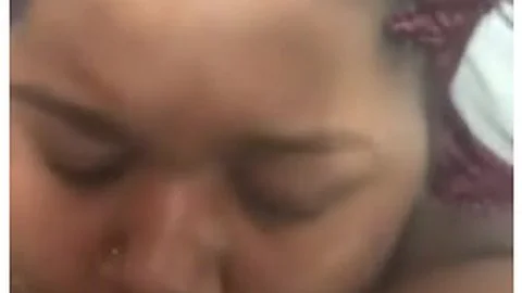 Big Titty Queen Works Hard For Facial