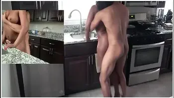 Girl Gets A Hard Fuck On The Kitchen Sink!
