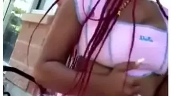 Ratchet Ebony Thot Quick Masturbation In Public