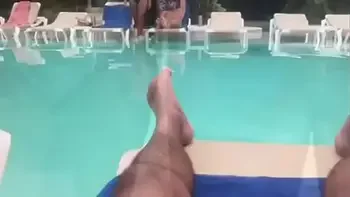 Oknaturistcouple at Intima Resort Tulum a clothing optional resort with nude and naked naturists roaming around freely in Mexico