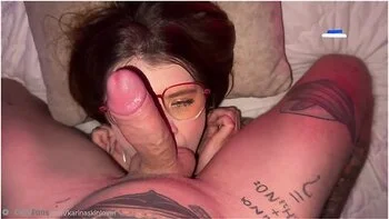 Rough Deepthroat & Pussy Fuck With Cum On Glasses