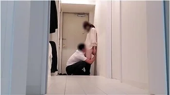 Blowjob And Sex At The Door, Ejaculating Vaginally Before Going Up To The Room