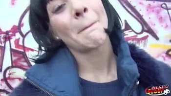 Skinny German Teen Lulu Gun Hardcore Outdoor Sex with Big Cock Cumshot