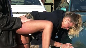 Petra Wegat German Amateur Car Sex - Big Tits Blonde Fucking on Bonnet