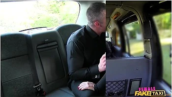 British Milf Brunette Gives Her Passenger A Rimjob And Fingers His Ass - Elicia Solis And Taxi Driver