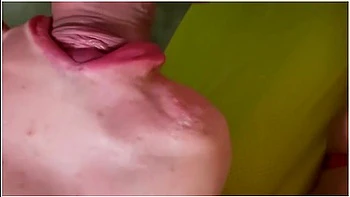 Slow Motion Tape Nympho Wife Gets Cum On Her Face At The End Of A Record Blow Job