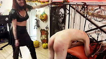 No Mercy Caning Punishment with Cruel Mistress Zeida and Luciferia - Extreme Femdom Whipping