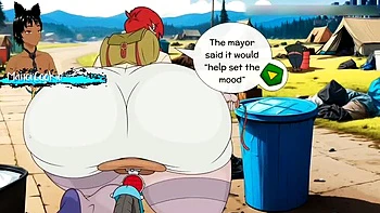 Brittney Blubbabut Bum's Rush Thanksgiving Anal - Big Ass Bubble Butt Takes Big Dick Creampie