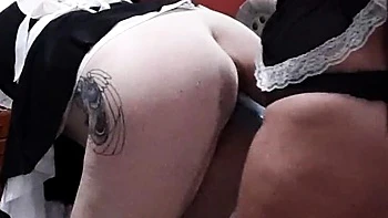 Petite Blonde Karlee Paige Gives MILF a Piggy Ride and Gets Anal Creampie Fuck