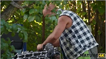 Weird Blonde Diana Loves A Lot Of Cum From 2 Strangers On Her Huge Tits