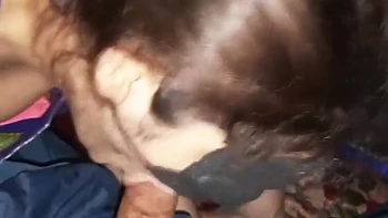 Sana Given A Blowjob And Sammer Cum In Her Hands