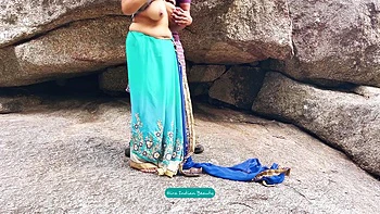 Indian Couple Romance In Outdoor - Saree Sex - Saree Lifted Up And Ass Spanked