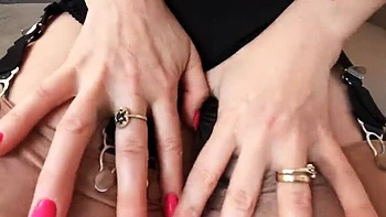 All Natural Woman Wanilianna Hairy Mature MILF in Stockings with Dildo