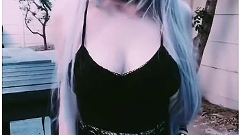 Horny Alternative Girl Smoker Shows Her Pussy (fetish)