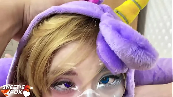 Unicorn Big Ass Blowjob Dick and Hard Fuck - POV Cosplay