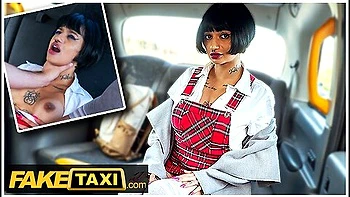 Super Sexy French Student Seduces Taxi Driver For A Free Ride