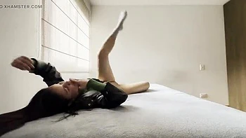 Scarlettandc Hot Latina Teens Wrestling in Leather Jackets - Lesbian Catfight Orgasm