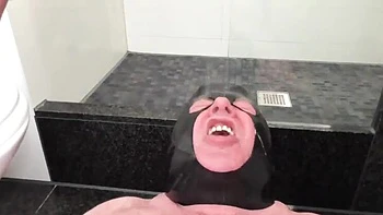 Masked Face Golden Shower HD - Femdom Pissing in Mouth Toilet Slave