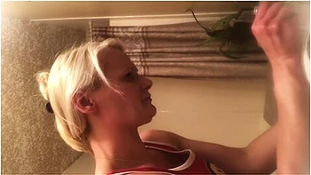 Tight Body Milf On Stepmom Naked After Shower! More Coming I Hope!