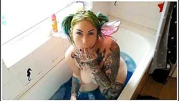 Fairy Bath Boobs Booty Wiggle Pawg Showoff And Cum