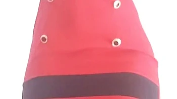 Susie Jackson Gives Us A Great Fitting, A Sexy Red Dress And A Thong And Bicensored Nude