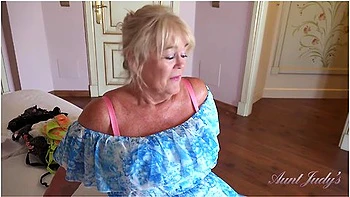 Your Mature Gilf Stepmom Randy Raz Catches You With Her Panties (pov)